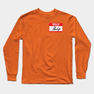 My name is Philip, and I am a poet. Long Sleeve T-Shirt